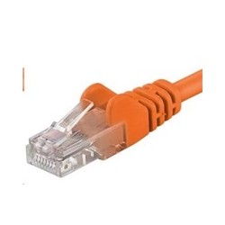 PREMIUMCORD Patch kabel UTP RJ45-RJ45 CAT5e 5m oranžová