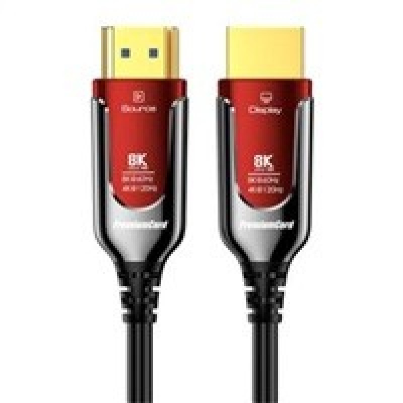 PREMIUMCORD Ultra High Speed HDMI 2.1 optický fiber kabel 8K@60Hz, zlacené 15m