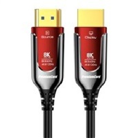 PREMIUMCORD Ultra High Speed HDMI 2.1 optický fiber kabel 8K@60Hz, zlacené 15m