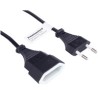 PREMIUMCORD Kabel síťový 230V, prodlužovací dvojvidlice, 3m