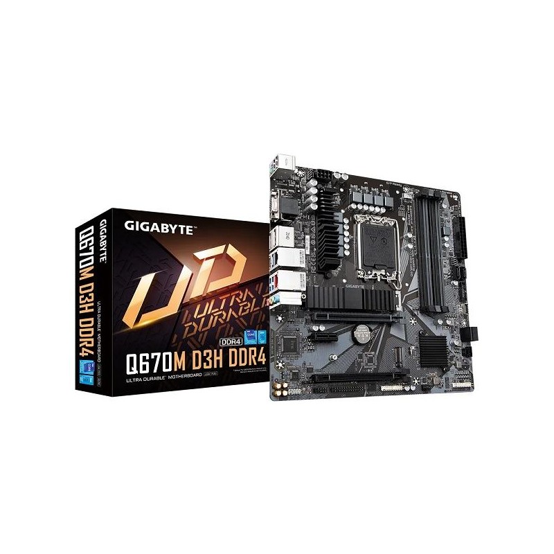GIGABYTE Q670M D3H DDR4/LGA 1700/mATX
