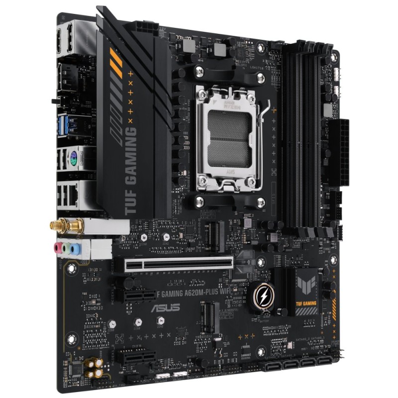 ASUS MB Sc AM5 TUF GAMING A620M-PLUS WIFI, AMD A620, 4xDDR5, 1xHDMI, 2xDP, mATX