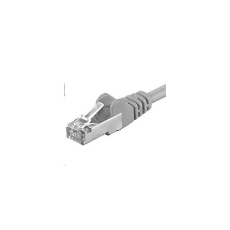 PREMIUMCORD Patch kabel CAT6a S-FTP, RJ45-RJ45, AWG 26/7 2m šedá