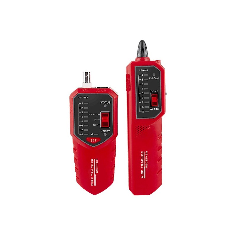 W-Star Tester kabelů RJ45 WSNF168S, UTP/STP, BNC, detektor kabelů