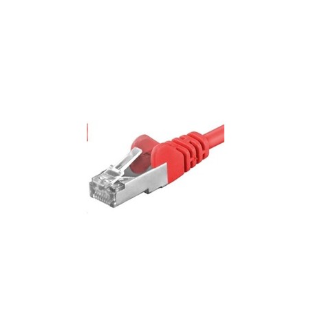 PREMIUMCORD Patch kabel CAT6a S-FTP, RJ45-RJ45, AWG 26/7 2m červená