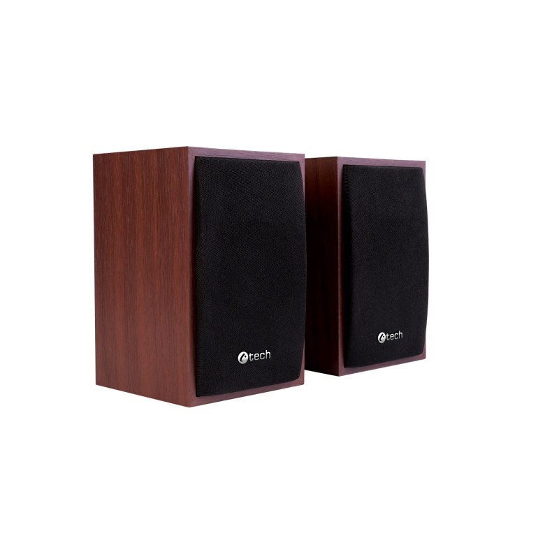 C-TECH Repro SPK-09, 2.0, dřevěné, USB