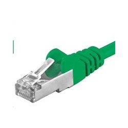 PREMIUMCORD Patch kabel CAT6a S-FTP, RJ45-RJ45, AWG 26/7 3m zelená
