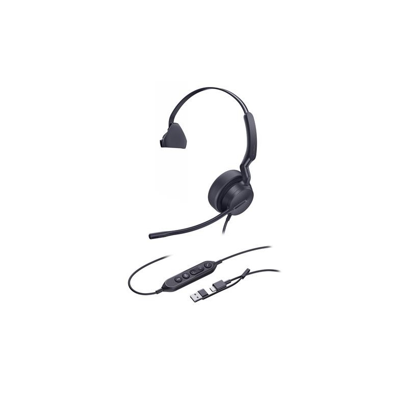 Yealink UH42 Mono UC USB-C/A, náhlavní souprava