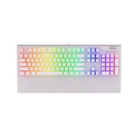 Endorfy Omnis Pudding Brown/Drátové USB-A/US layout/Bílá