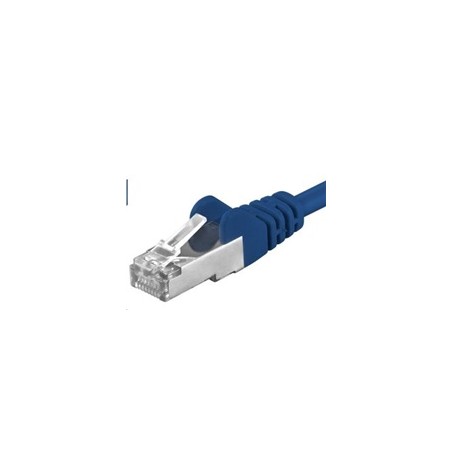 PREMIUMCORD Patch kabel CAT6a S-FTP, RJ45-RJ45, AWG 26/7 5m modrá