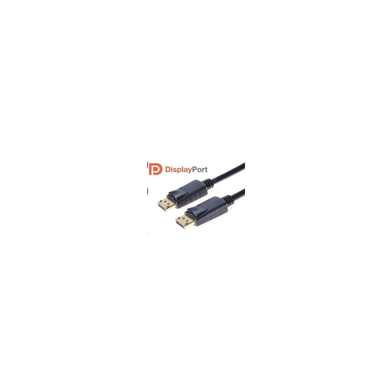 PREMIUMCORD DisplayPort 1.2 přípojný kabel M/M, zlacené konektory, 1.5m