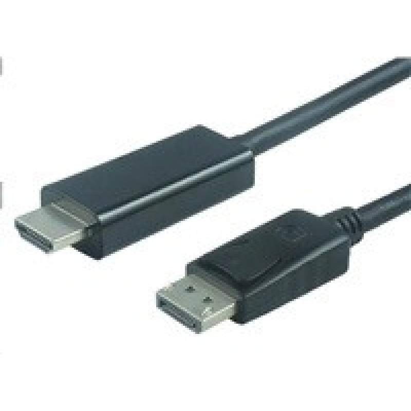 PREMIUMCORD Kabel DisplayPort 1.2 na HDMI 2.0, pro rozlišení 4Kx2K@60Hz, 1m
