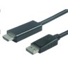 PREMIUMCORD Kabel DisplayPort 1.2 na HDMI 2.0, pro rozlišení 4Kx2K@60Hz, 1m