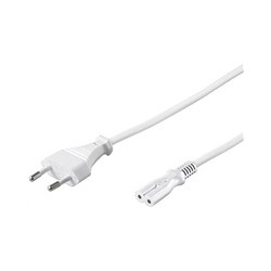 PREMIUMCORD Kabel síťový 230V k magnetofonu 3m bílý