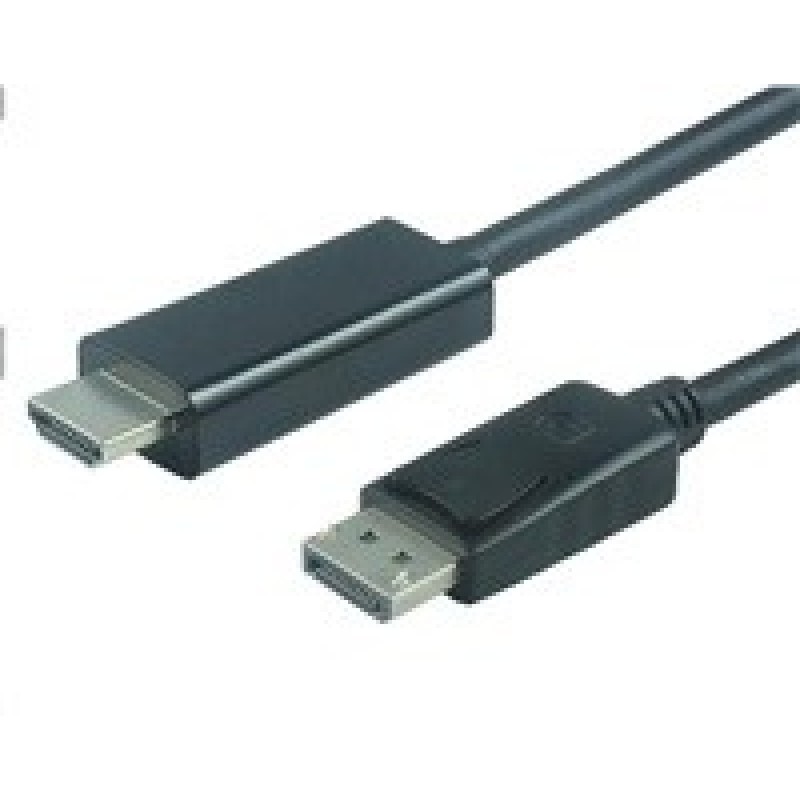 PREMIUMCORD Kabel DisplayPort 1.2 na HDMI 2.0, pro rozlišení 4Kx2K@60Hz, 2m