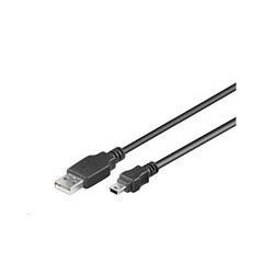 PREMIUMCORD Kabel USB 2.0 A-Mini B (5pin) propojovací 0,2m