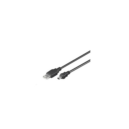 PREMIUMCORD Kabel USB 2.0 A-Mini B (5pin) propojovací 0,2m