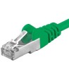 PREMIUMCORD Patch kabel CAT6a S-FTP, RJ45-RJ45, AWG 26/7 5m zelená