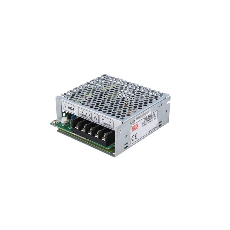 MEANWELL - SD-25B-12 - DC/DC měnič napětí uzavřený z 19-36 na 12V (25W)