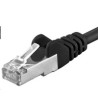 PREMIUMCORD Patch kabel CAT6a S-FTP, RJ45-RJ45, AWG 26/7 10m černá