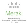 MX100 Advanced Security License and Support, 3 Yea