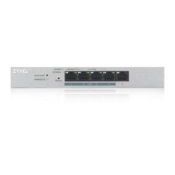 Zyxel GS1200-5HPv2 5-port Desktop Gigabit Web Smart PoE switch, 4x PoE+ GbE, PoE 60W, fanless