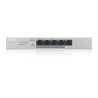 Zyxel GS1200-5HPv2 5-port Desktop Gigabit Web Smart PoE switch, 4x PoE+ GbE, PoE 60W, fanless