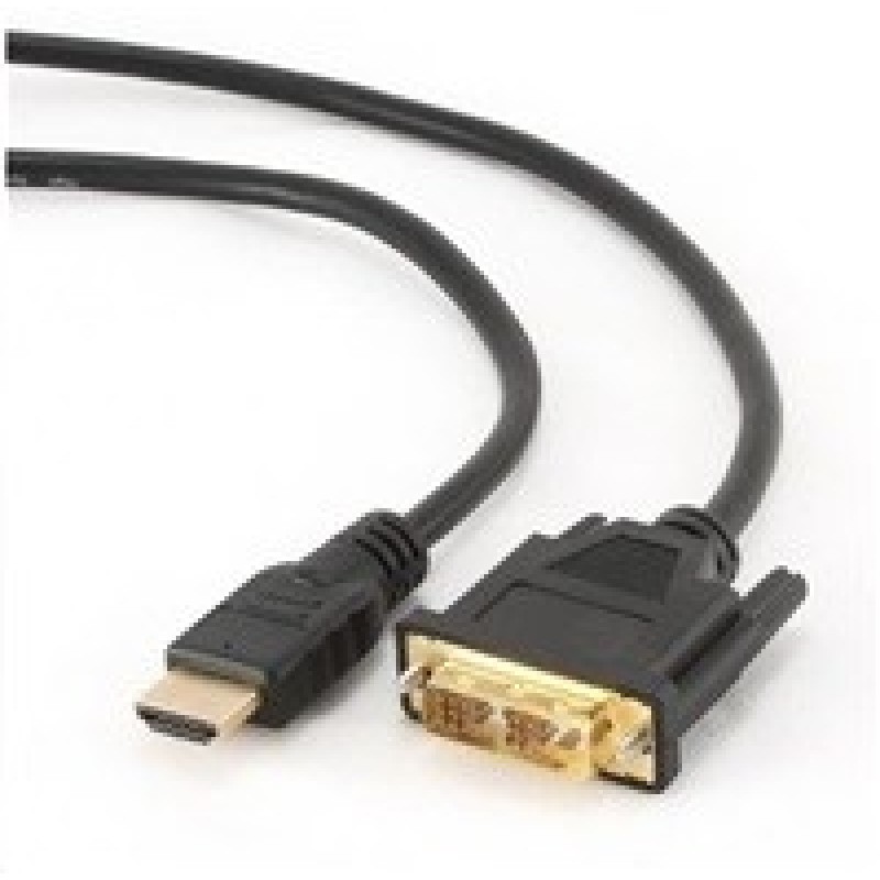 GEMBIRD Kabel HDMI-DVI 0,5m, 1.3, M/M stíněný, zlacené kontakty