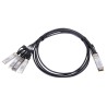 MaxLink 40G DAC kabel, QSFP+ na 4xSFP+, 1m