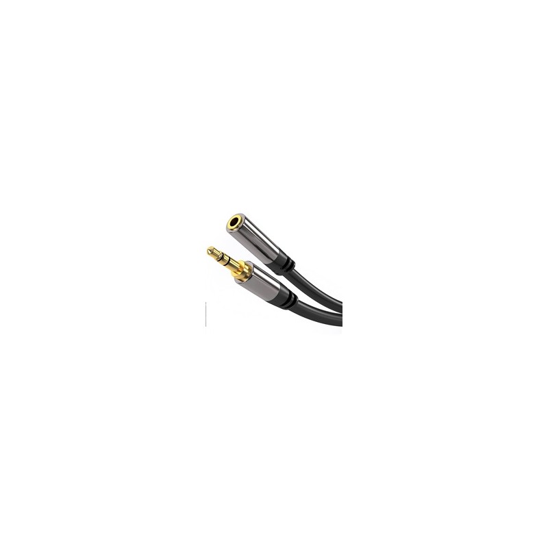 PREMIUMCORD prodlužovací kabel, Jack 3.5mm - Jack 3.5mm M/F 1,5m