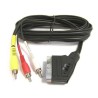 PremiumCord Kabel SCART - 3xCINCH M/M 1.5m in/out přepínač