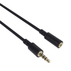 PremiumCord Jack 3.5mm 4 pinový M/F 2m