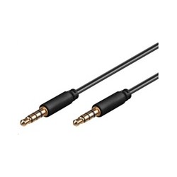 PREMIUMCORD Kabel Jack 3.5mm 4 pinový M/M 0,5m pro Apple iPhone, iPad, iPod