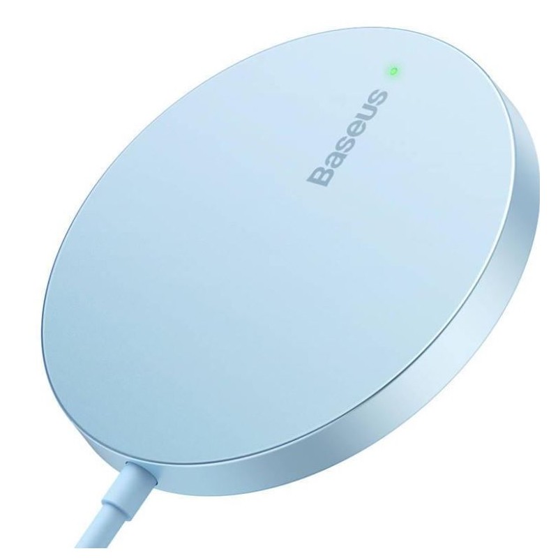 Baseus bezdrátová nabíječka do sítě Simple Mini3 15W USB-C modrá