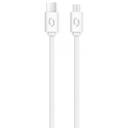 ALIGATOR Datový kabel POWER 3A, USB-C/microUSB bílý
