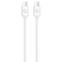 ALIGATOR Datový kabel POWER 3A, USB-C/USB-C, bílý