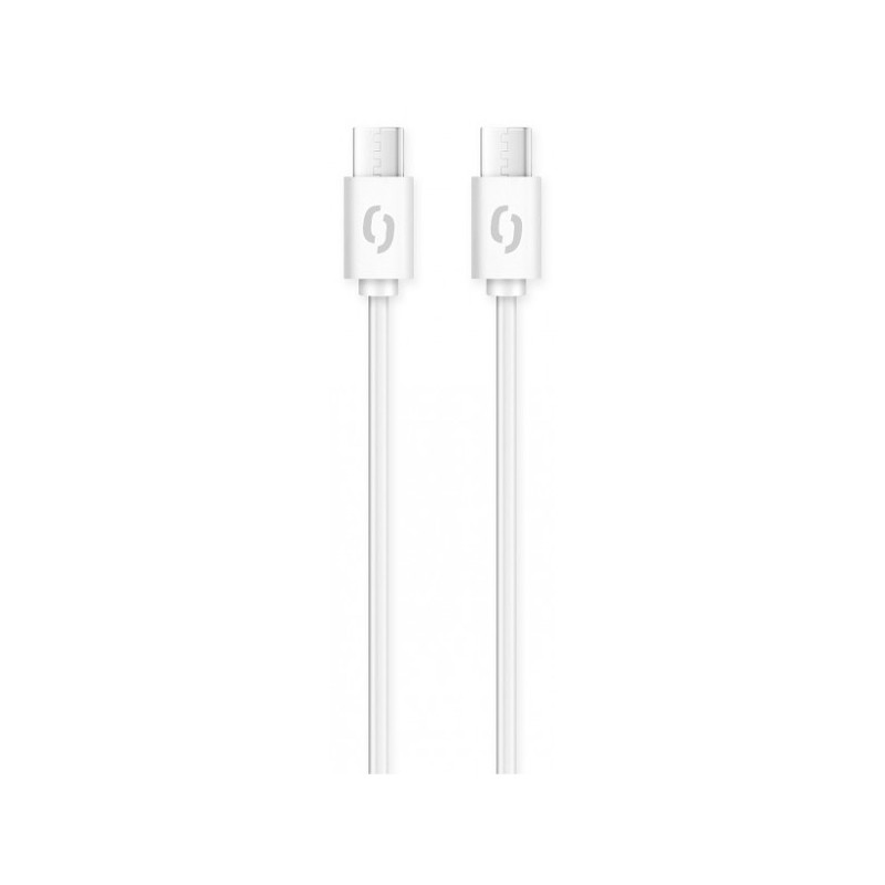 ALIGATOR Datový kabel POWER 3A, USB-C/USB-C, bílý