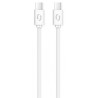 ALIGATOR Datový kabel POWER 3A, USB-C/USB-C, bílý