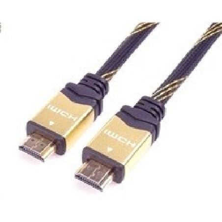PREMIUMCORD Kabel HDMI 2.0 High Speed + Ethernet kabel HQ, zlacené konektory, 2m