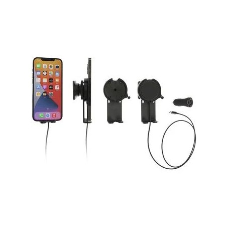 Brodit držák Magsafe pro iPhone 14/13/12/Mini/Pro/Plus/Max, s podpěrou, s nabíjením z CL/USB-C