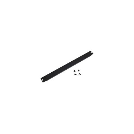19" záslepka 5U plastový zámek RAL9005 černá