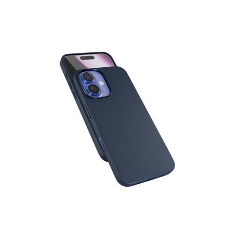 Epico Mag+ kožený kryt iPhone 16 Plus - modrá