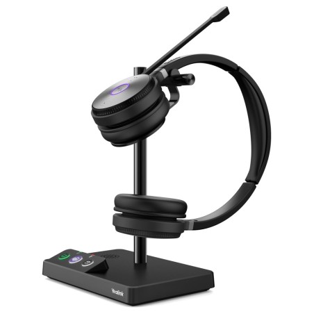 Yealink WH62 Dual DECT základna s náhlavní soupravou na obě uši pro Teams