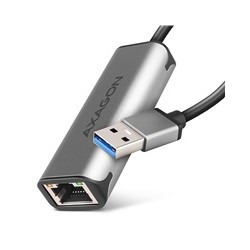 AXAGON ADE-25R USB-A 3.2 Gen 1 - 2.5 Gigabit Ethernet síťová karta, Realtek 8156, auto install, šedá