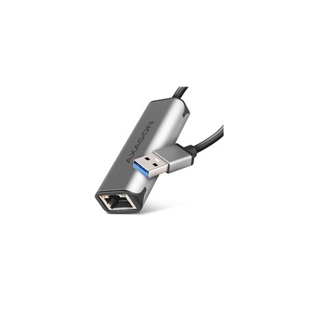 AXAGON ADE-25R USB-A 3.2 Gen 1 - 2.5 Gigabit Ethernet síťová karta, Realtek 8156, auto install, šedá