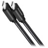 AXAGON BUCM3-CM30AB, SPEED kabel USB-C - USB-C, 3m, USB 3.2 Gen 1, PD 60W 3A, ALU, oplet, černý