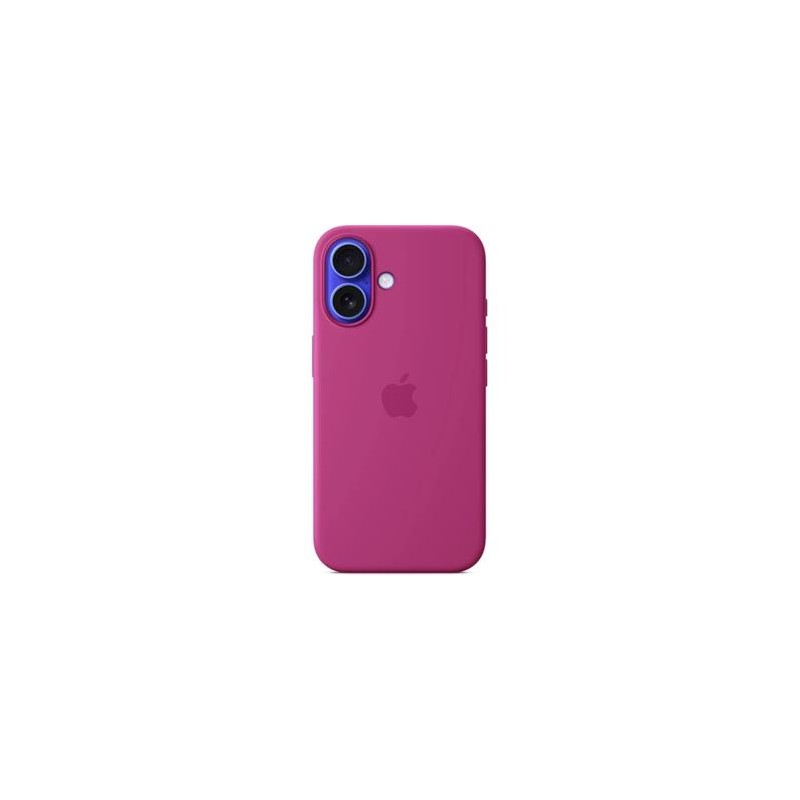 iPhone 16 Plus Silicone Case with MS - Fuchsia