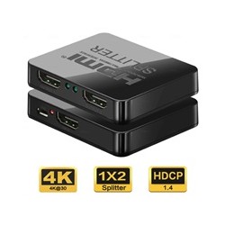 PREMIUMCORD HDMI splitter 1-2 porty, s napájením z USB, 4K, FULL HD, 3D