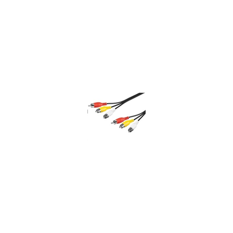 PremiumCord Kabel 3x CINCH-3x CINCH M/M 2m