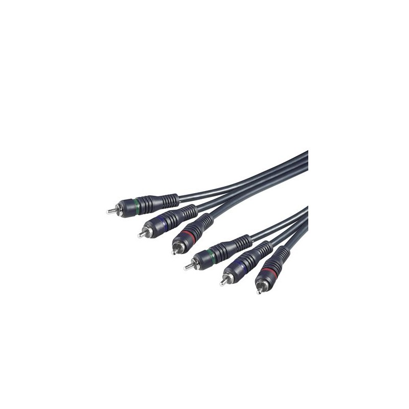 PremiumCord Kabel 3x CINCH-3x CINCH M/M 2m HQ